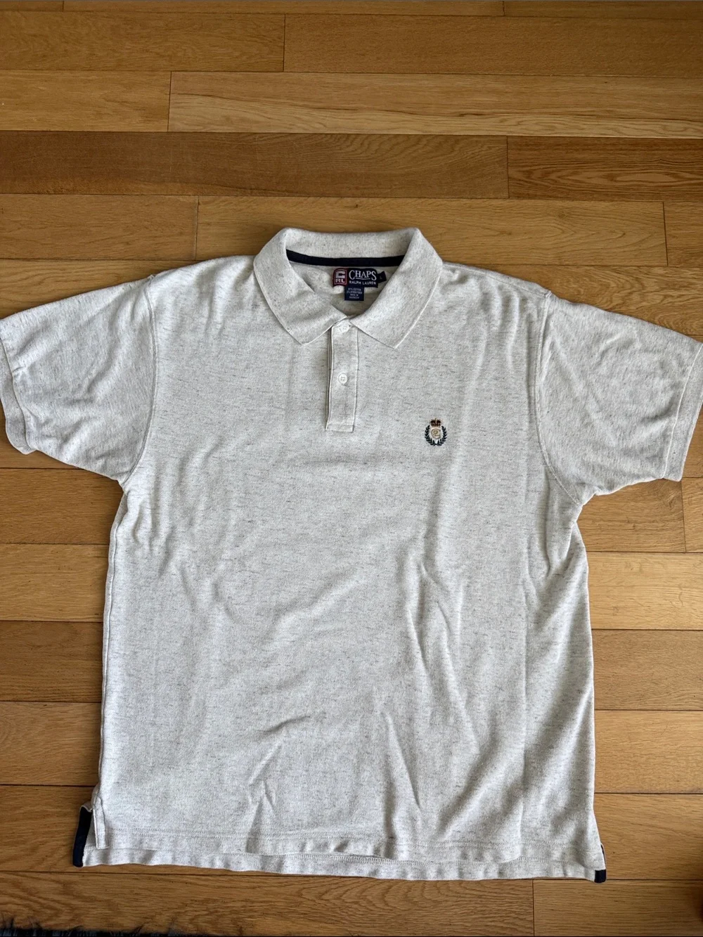 Ralph Lauren x Chaps Cream Polo with Embroidered Crest